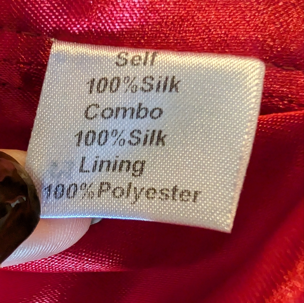 Jenny Yoo 100% Silk Coral Orange Strapless Ruched Waist Cocktail Dress Sz 8 - Picture 10 of 15
